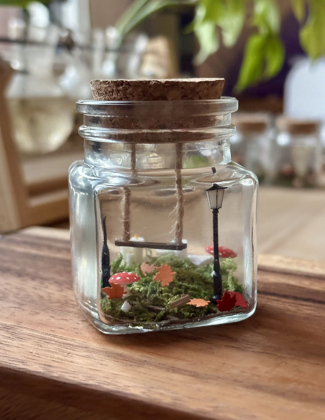 🍃 Mini terrarium verre - Édition automne