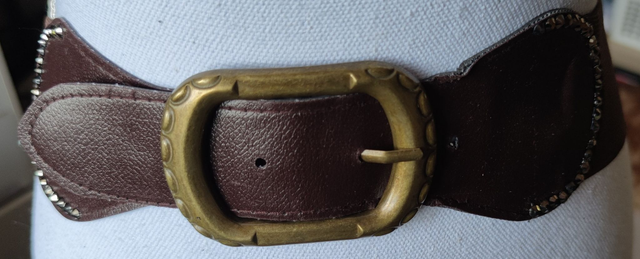 Ceinture élastique marron 80 cm 