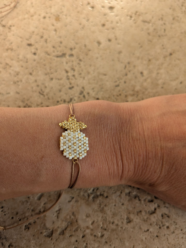 08-Bracelet cordon ananas