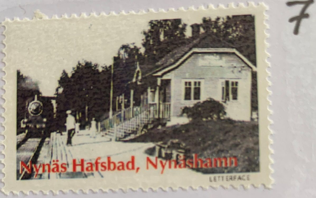 Brevfrimärke 7   - Stationshus Nynäs Hafsbad