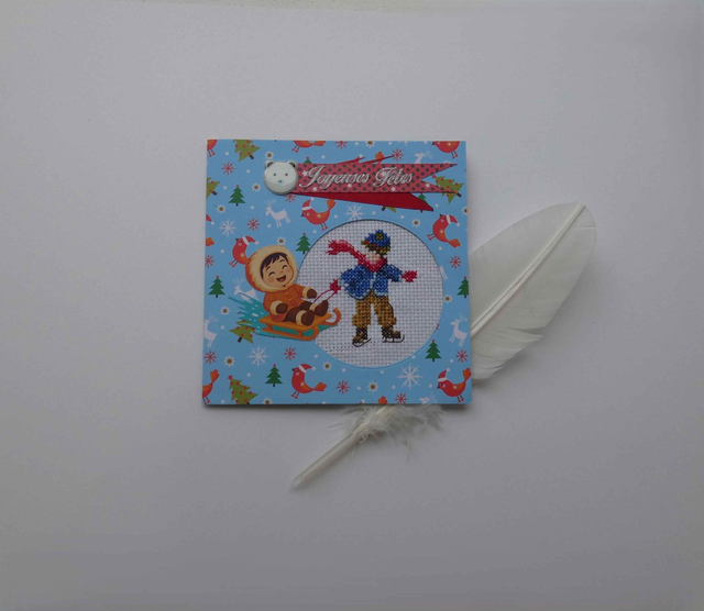 Patin à glace en hiver