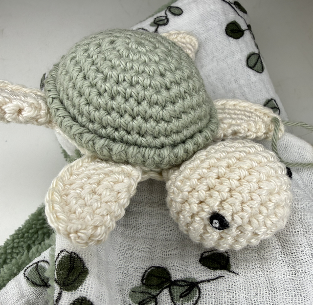 Doudou plat tortue