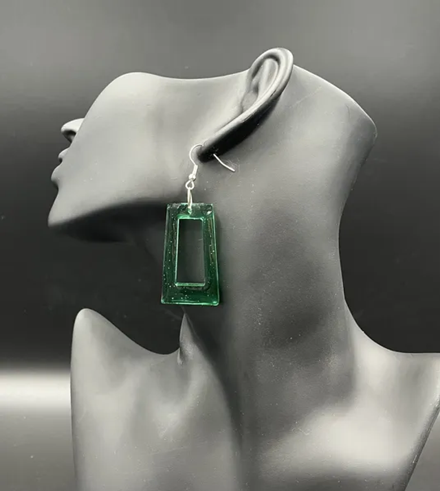 Boucles d&#039;oreilles Rectangle (10210)