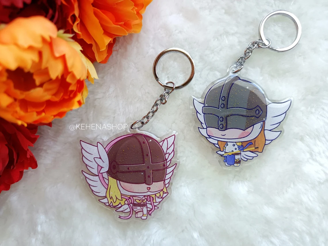 Llaveros/Keychains Digimon | Angemon - Angewomon