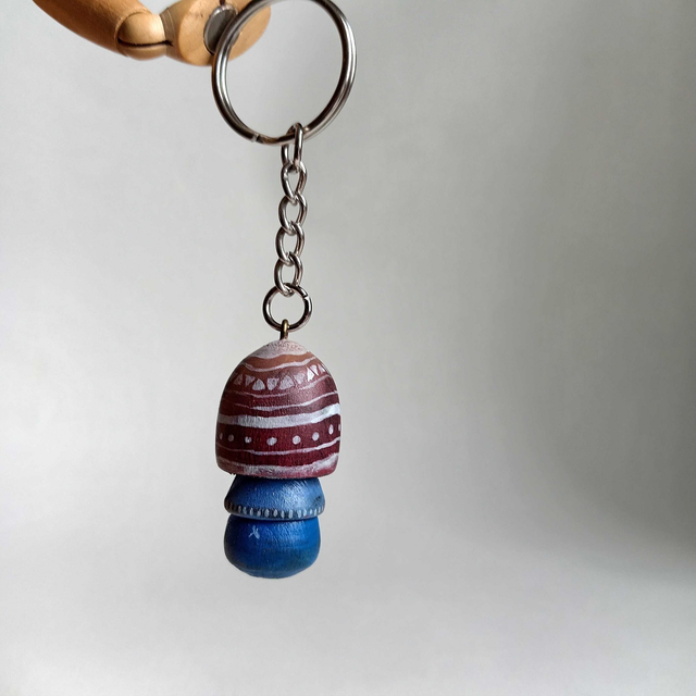 Porte clés champignon