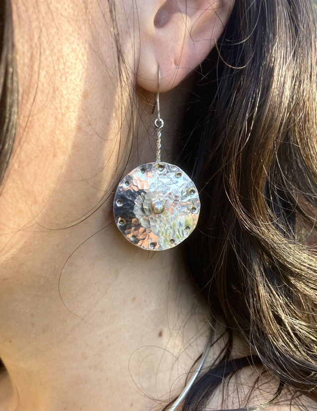 Bravigoù-skouarn arc&#039;hant - Boucles d&#039;oreilles en argent