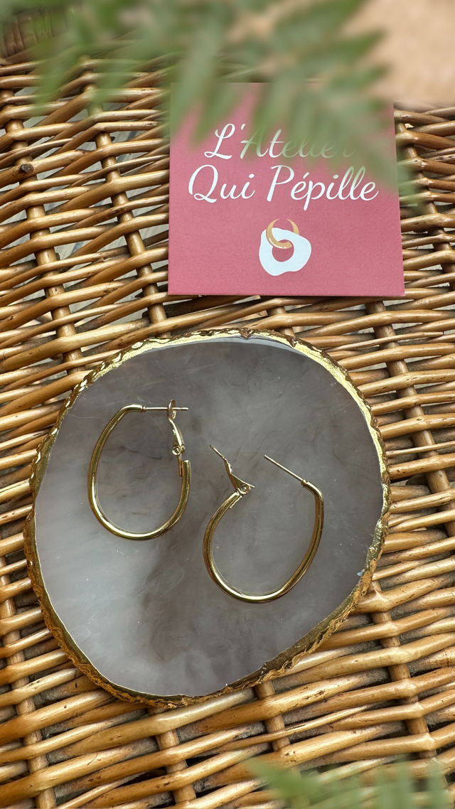 Créoles allongées maxi