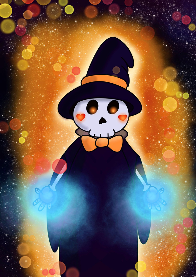 magicien squelette