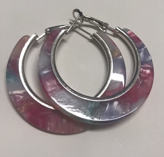 Mixed Pink Purple Earrings- MPE5374
