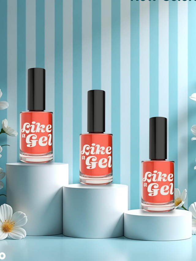 Like a Gel Nail Polish – Coral 10ML | Beauty & Fashion
