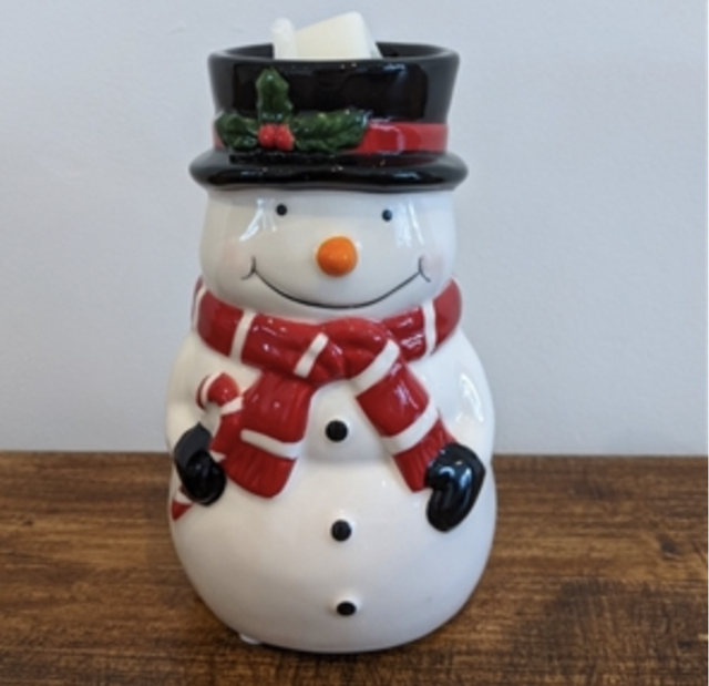 Snowman 13.5cm tealight wax warmer oil burner 