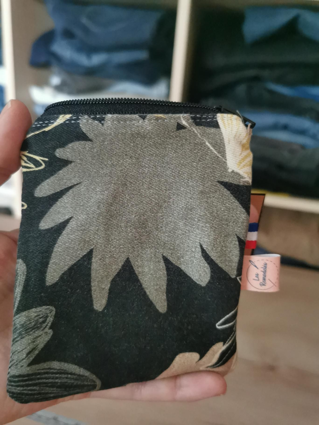 Petite trousse en tissu recyclé