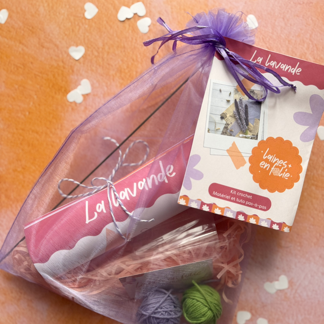 Kit crochet – La lavande (personnalisable)