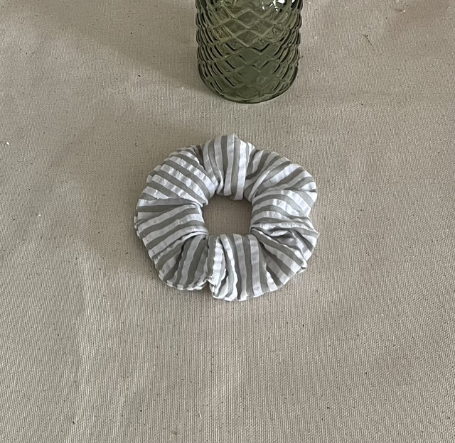 Chouchou tissu rayé 