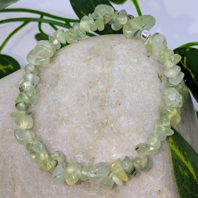 Bracelet "Préhnite" baroque BR-222