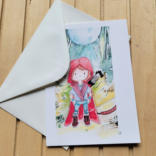 Carte "Ma louloute en mode aventurière" 