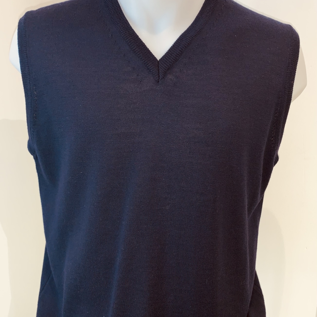 Débardeur col V laine mérinos Privati Firenze 