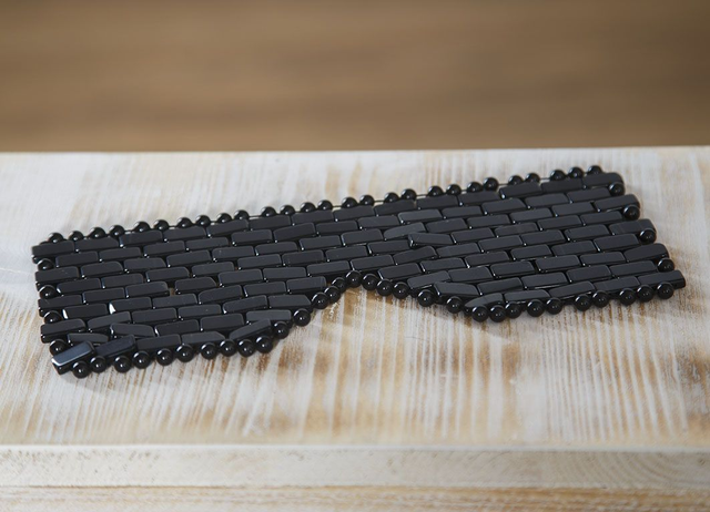 Edelsteinmaske Obsidian - handgefertigt auf Bestellung