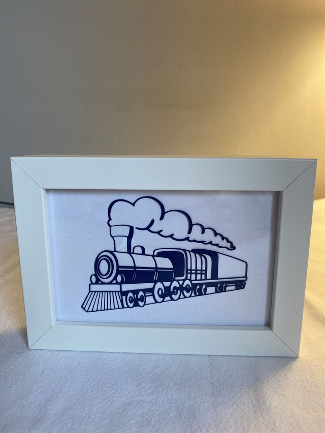 N1  train photo frame