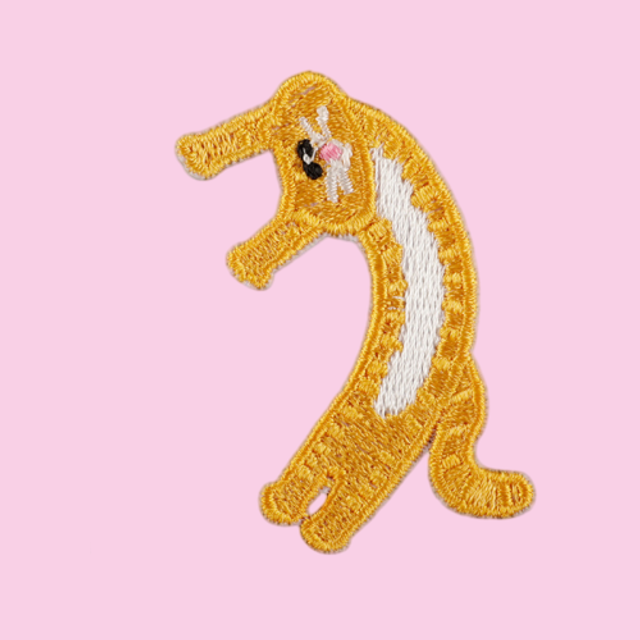 Stretching Yellow Cat