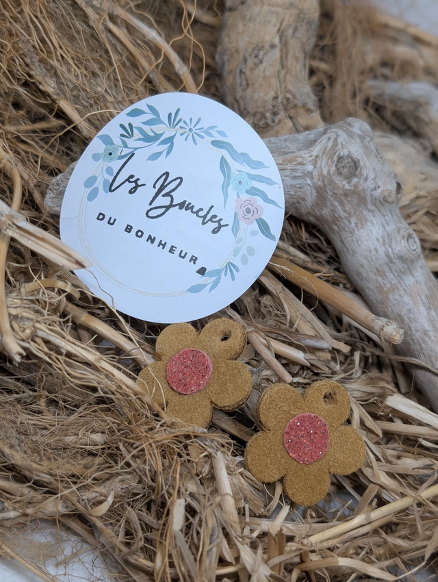 Pampilles marguerite marron pam008