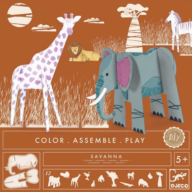 Color. Assemble. Play  "Savanne" - Djeco