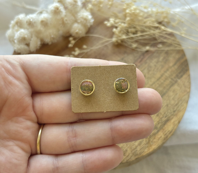 Mini clou - vert/rose