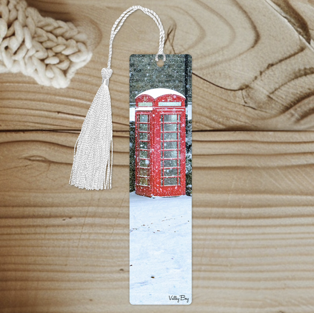 "Telephone Box in the Snow at Bolsterstone " Bookmark