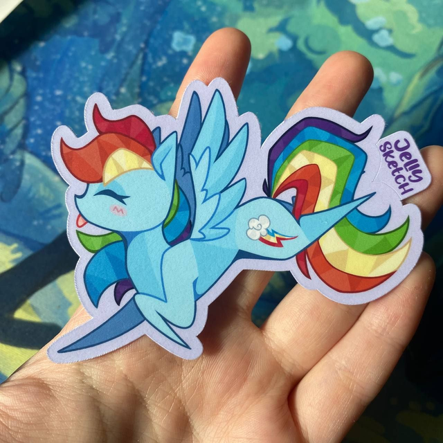 Rainbow Dash Witraż | MLP Sticker