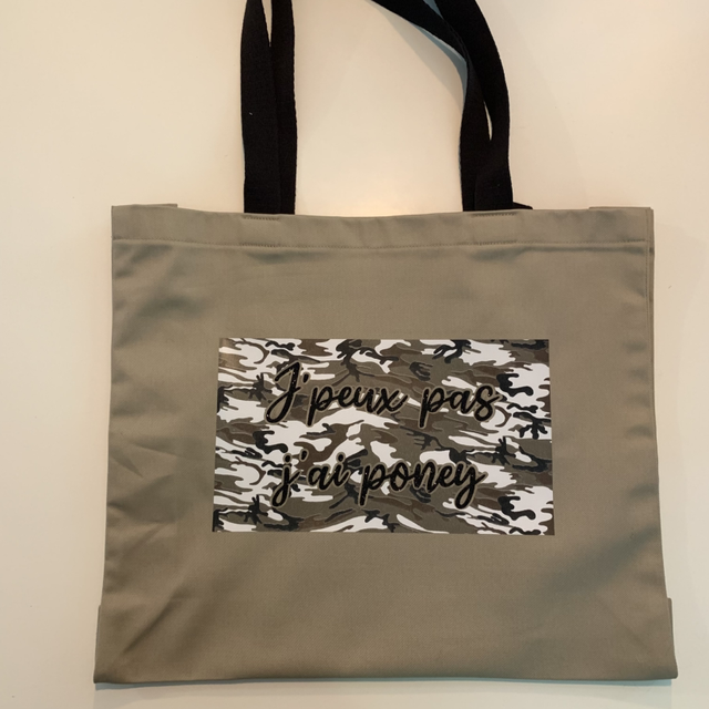 Tote bag j’peux pas j’ai poney