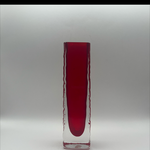 Whitefriars – Ruby Nailhead Vase