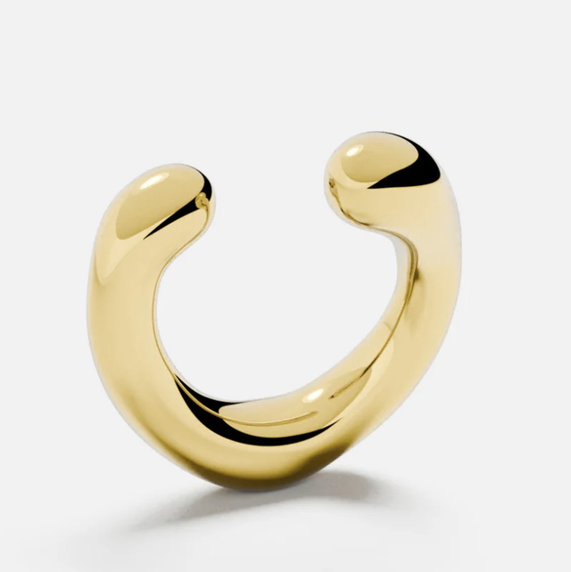 FU06 / Mini / bubbly  hove cuff / zlatý / stříbrný 