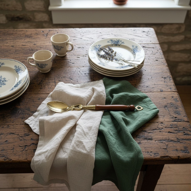 Vintage Brass And Wood Spoon