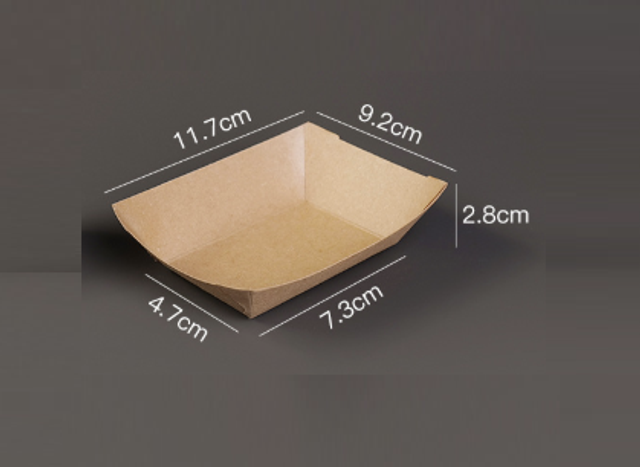 Premium Kraft Paper Food Tray – No. 1 (BTC017)
