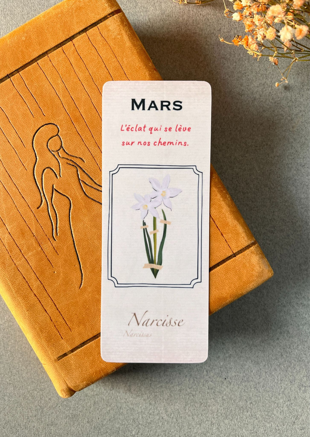 Marque-pages 03. Mars, Le Narcisse