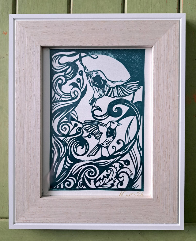 Handmade print with Robin&#039;s 