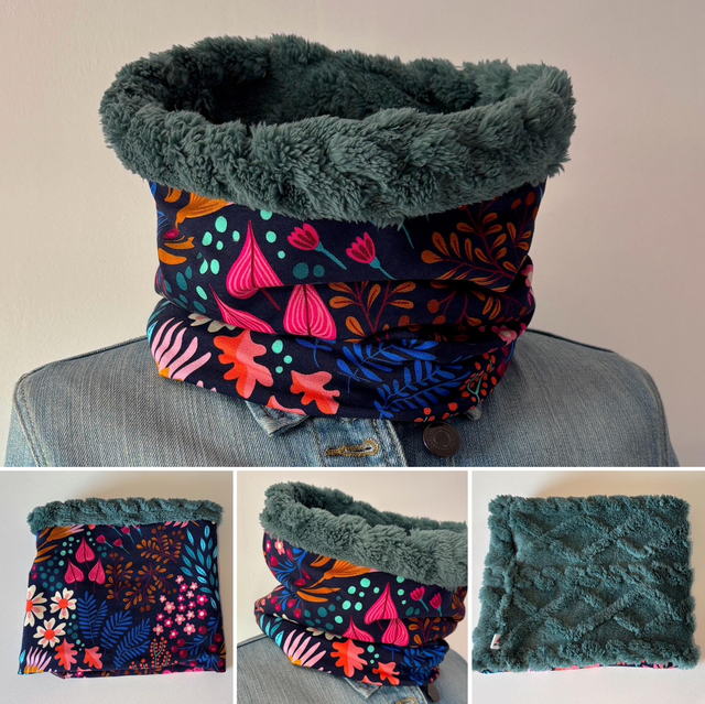 Snood , tour de cou Adulte ou Enfant bliss vert