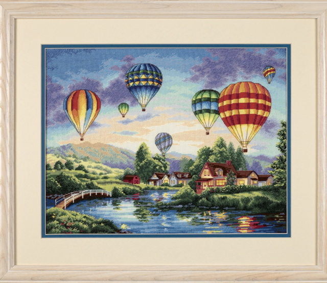 Balloon cross stitch kit by Dimensions  