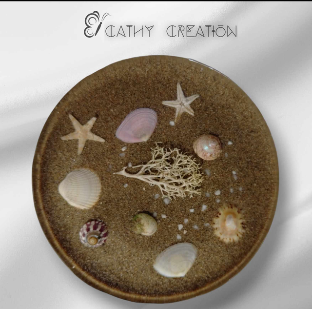 Sous verre thème mer