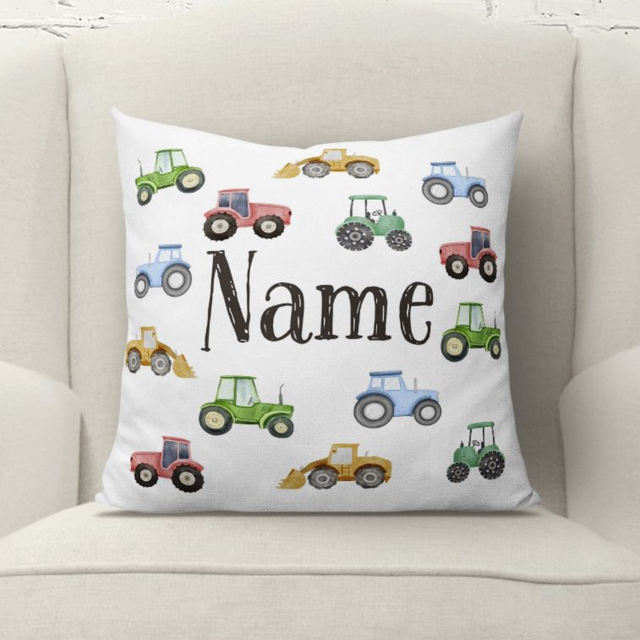 Personalised Tractor Cushion