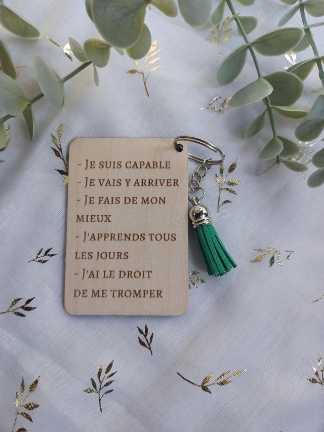Porte-clé d'encouragement 