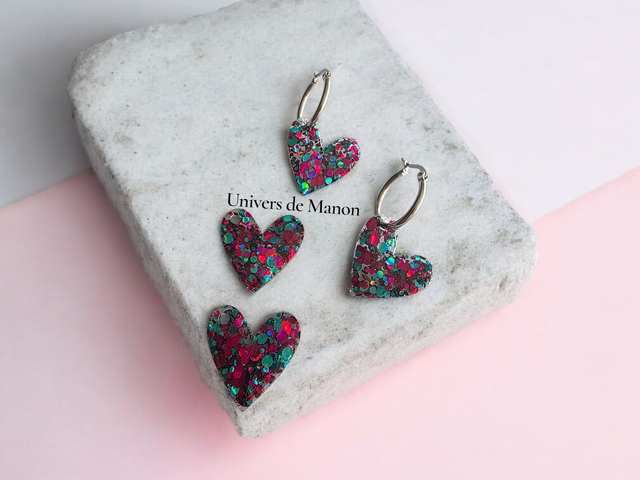 Pampilles Coeur  25 mm 