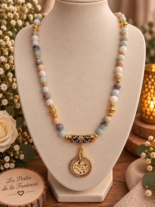 Collier en pierres naturelles – Signe astrologique