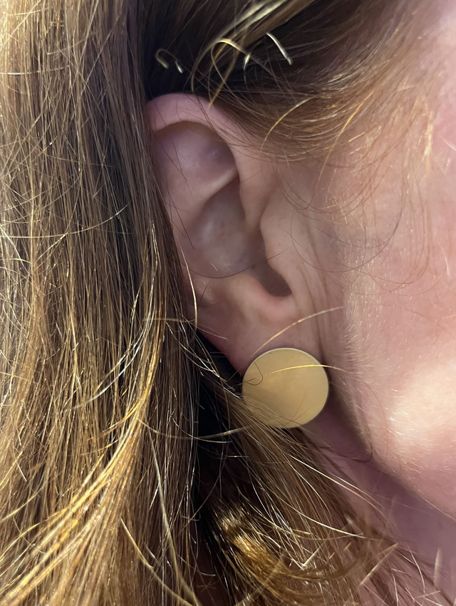 Ohrschmuck DISC groß goldplattiert