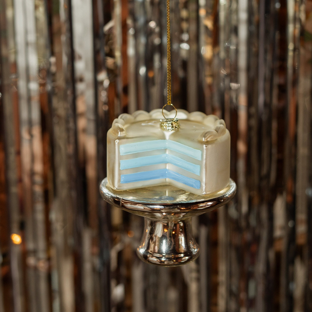 Gender reveal taart blauw