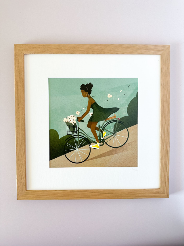 Affiche À bicyclette