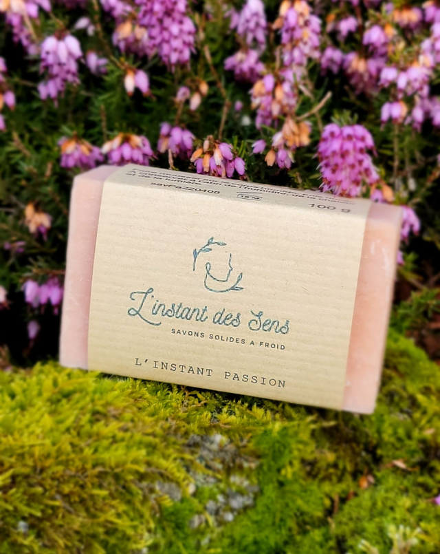 B. SAVON PASSION - Géranium rosat, Lavande, Ylang