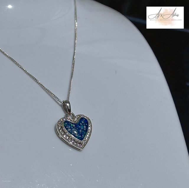 Cz heart pendant