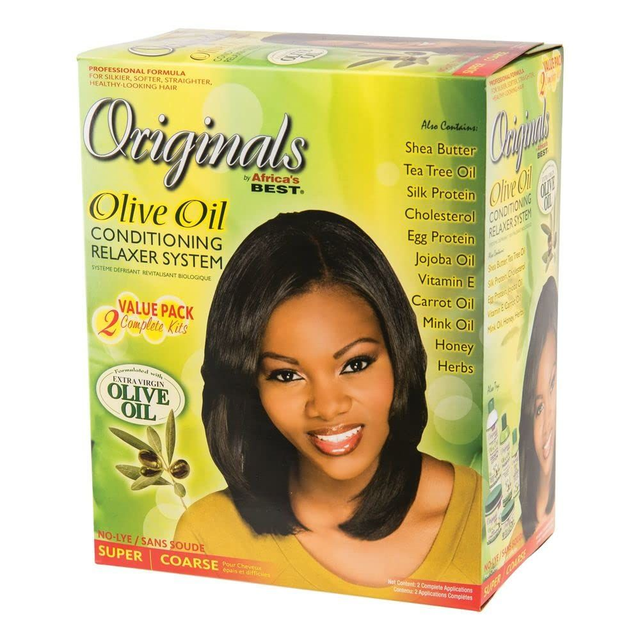  Originals By Africa&#039;s Best Olive Oil Conditioning Relaxer System 2-Pack