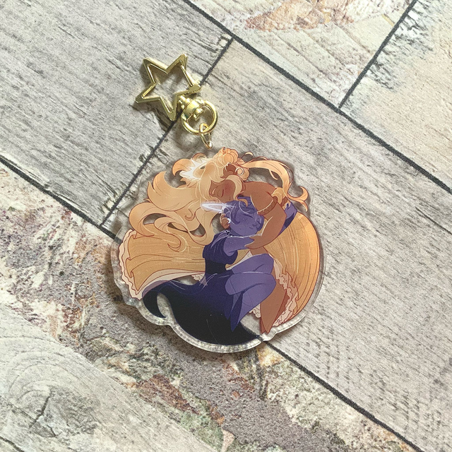 Sol &amp; Selene keychain - Éclipse 3
